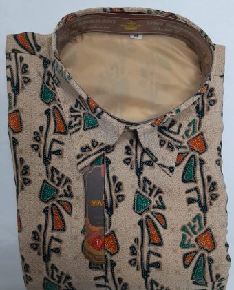 Batik Shirt With Lining ,Size:M,