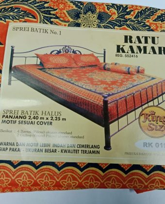 Batik Bedsheet King Size, 4 Pillows,2Bolsters