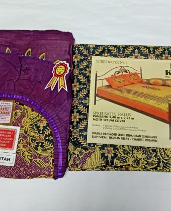 Batik  Fitted Bedsheet King Size, 4 Pillows,2Bolsters